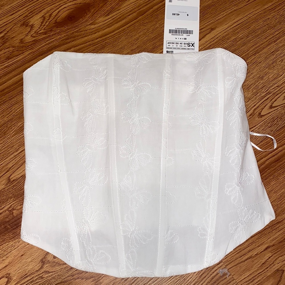 nwt Zara corset top